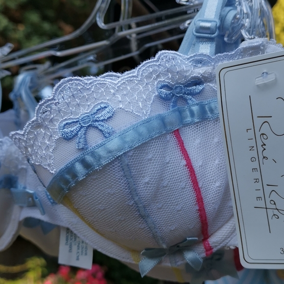 Rene Rofe White Lace Bra - Picture 8 of 14